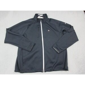 Zero Restriction Jacket Mens XL Gray Tour Series Full Zip Golf Windbreaker